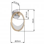 Aplica moderna led 16W UMBRA 67333-16W Globo