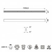 Aplica moderna led 38W Hanok 7770 Mantra