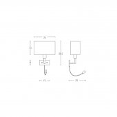 Aplica moderna led 3W + E27 H51 Zambelis