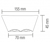 Aplica moderna led 5W BAT 076-072-0006 Horoz
