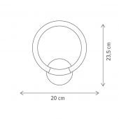 Aplica moderna led 9W CCT FIORA KL141020 Klausen