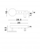 Aplica moderna LED 9W NOIMA 9540257 NOVA LUCE
