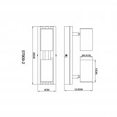 Aplica/Spot vintage 2 becuri GU10 KAYDEN 57909-2 Globo