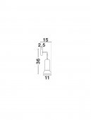 Aplica1 bec GU10 PARLO 9236219 Nova Luce