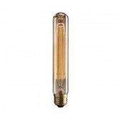 Bec decorativ LED COG 6W tub auriu 125mm E27 LUMEN