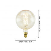 Bec decorativ LED Edison E27 8W 110112 EGLO
