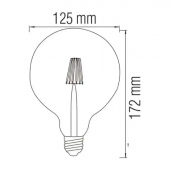 Bec LED 6W E27 2200K Globe-6 HOROZ