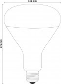 Bec led cu infrarosu E27 150W ASIR27-150W-C Avide
