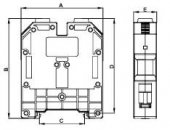 Clema pe sina DIN-rail 50mmp 150A MRK Onka