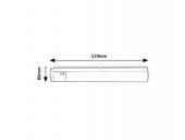 Corp aplicat baie/bucatarie led 17W cu priza DUDDU 78027 Rabalux