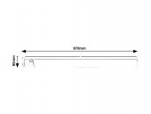 Corp aplicat baie/bucatarie led 20W cu priza DUDDU 78028 Rabalux