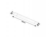 Corp aplicat bucatarie led 20W BATTEN 1451 Rabalux