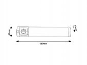 Corp aplicat led 8W cu priza SOFT 78056 Rabalux