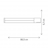 Corp iluminat baie led 20W cu priza WATTER KL146026 Klausen