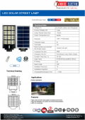 Corp stradal solar 1200W cu senzor PIR GRAND/XL-1200 HOROZ