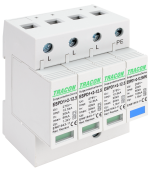 Descarcator de supratensiune 3p+1 poli T1+T2,AC, element modul înlocuibil Tracon
