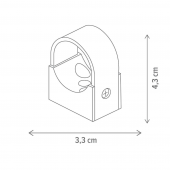 Element fixare perete sistem modular 182067 Klausen