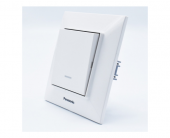 Intrerupator simplu cu led alb incastrat Arkedia Slim