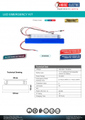 Kit emergenta corpuri cu led 1W-60W DURAKIT
