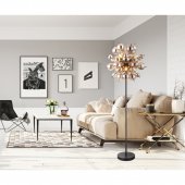 Lampadar 6 becuri E14 UDO 15633SS Globo