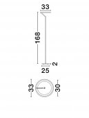 Lampadar LED 26W TILIA 9088150 NOVA LUCE