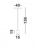 Lampadar led 33W VETRO 9223420 Nova Luce