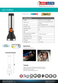 Lanterna reincarcabila led 3W TORRES-3 Horoz