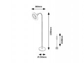 Lampadar led 16W cu ventilator NOVILO 74031 Rabalux