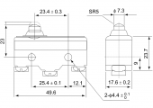 Limitator de cursa cu tampon conic 1 x NI LS15GD-B TRACON