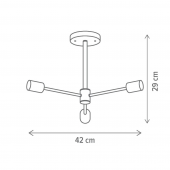 Lustra 3 becuri E27 STICK KL103019 Klausen