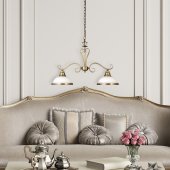 Lustra clasica 2 becuri E27 ELISETT 2757 Rabalux