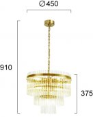 Lustra clasica 7 becuri E14 SABRINA 4314400 VIOKEF