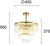 Lustra clasica 7 becuri E14 SABRINA 4314500 VIOKEF