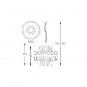 Lustra clasica 8 becuri G9 P0567-08C-7GAC ZUMALINE
