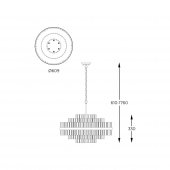 Lustra clasica 8 becuri G9 P0567-12A-2GAC ZUMALINE