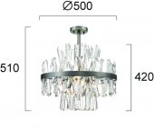 Lustra clasica 8 becuri G9 VERONICA 4315100 VIOKEF