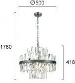 Lustra clasica 8 becuri G9 VERONICA 4315200 VIOKEF