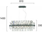 Lustra clasica 8 becuri G9 VERONICA 4315300 VIOKEF