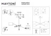 Lustra moderna 6 becuri E14 BRIANNE MOD050PL-06CH Maytoni
