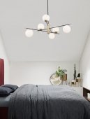 Lustra moderna 6 becuri G9 GIT 9009296 NOVA LUCE