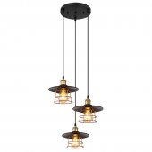 Lustra vintage 3 becuri E27 VIEJO 15086-3BH Globo