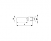 Papuc tip pin, izolat, cupru electrolitic stanat 6mmp2 SCS