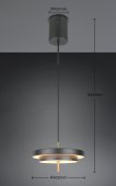 Pendul modern led 34.5W dimabil KEATON 340219180 Trio