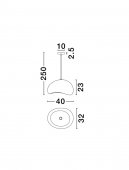 Pendul 1 bec E27 AERE 9002660 Nova Luce