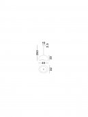 Pendul 1 bec E27 AERE 9002671 Nova Luce