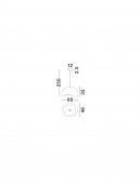 Pendul 1 bec E27 AERE 9002674 Nova Luce