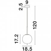 Pendul 1 bec E27 LATO 9624096 NOVA LUCE