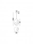 Pendul 1 bec E27 TEMPUS 9002670 Nova Luce