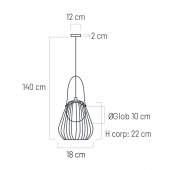 Pendul 1 bec G9 MEMORY KL111099 Klausen