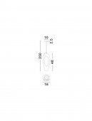 Pendul 1 bec G9 TEMPUS 9002688 Nova Luce